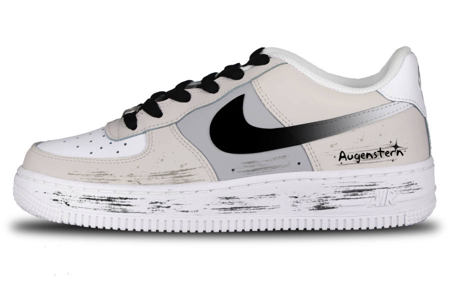 Nike Nike Air Force 1 Stars In The Eyes Thermal Coverage Low top Skateboard Shoes Unisex White