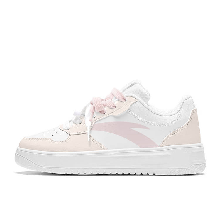 Anta Easy Slip Resistant Abrasion Resistant Low top Skateboard Shoes Women's Pink