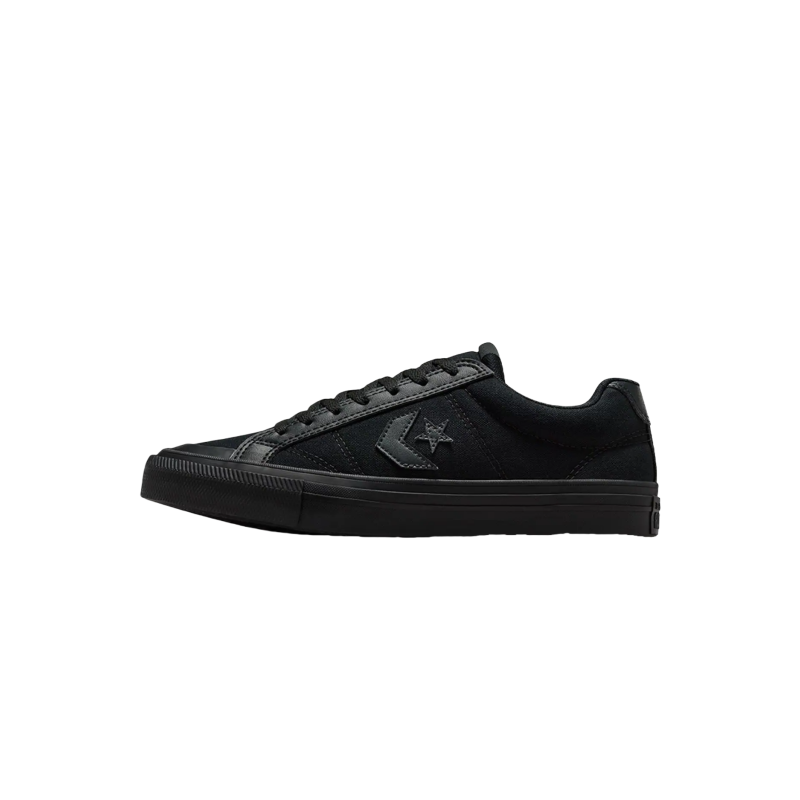 Converse Sport Casual Textile, Artificial Leather Low top Skateboard Shoes Unisex Black
