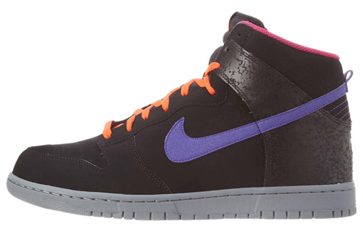 Nike Nike Dunk Abrasion Resistant Balance High top Skateboard Shoes Men's Black Purple
