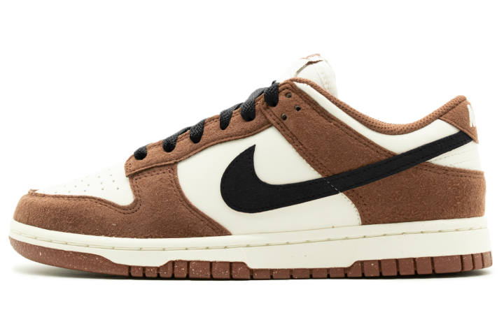 Nike Nike Dunk Slip Resistant, Abrasion Resistant, Lightweight Low top Skateboard Shoes Unisex Brown White Black