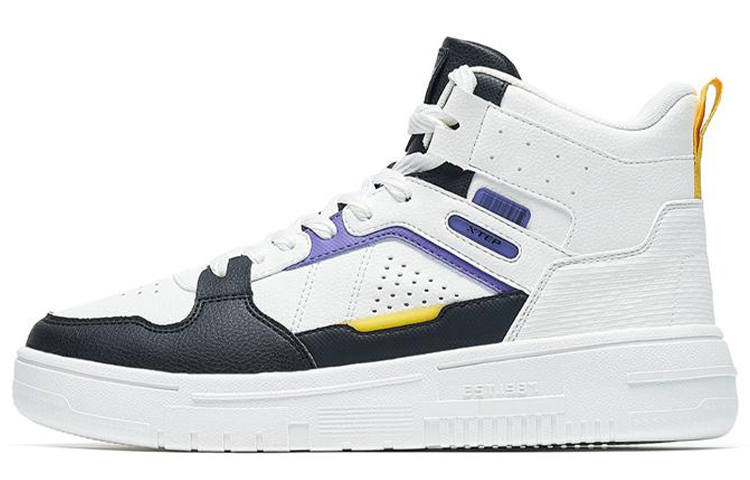 XTEP XTEP Clover White Balance Coverage High top Skateboard Shoes Men's White Black