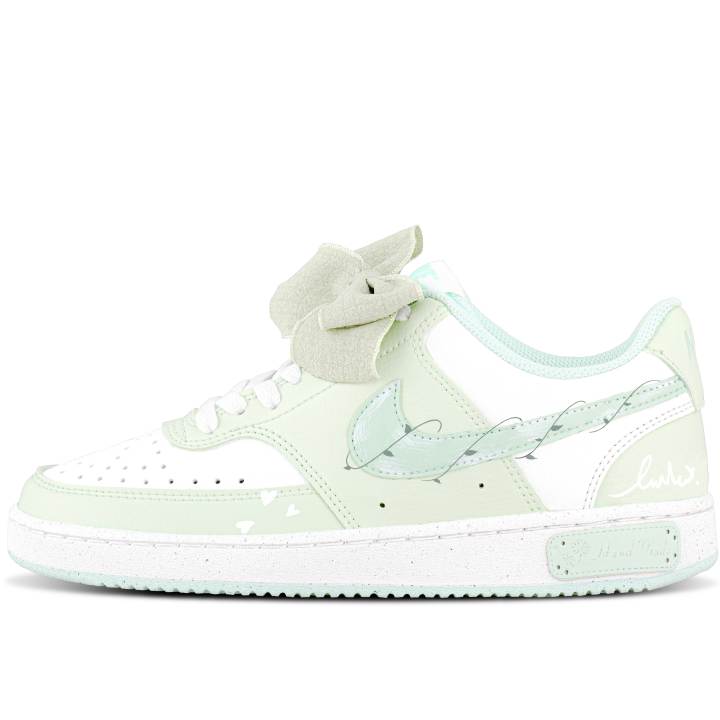 Nike Nike Court Vision 1 Leather Abrasion Resistant Lightweight Wear resistant And Lightweight Low top Skateboard Shoes
