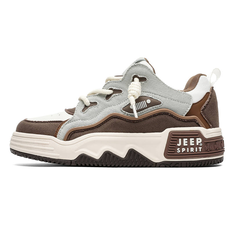 JEEP SPIRIT Low top Skateboard Shoes Unisex Oxide Brown