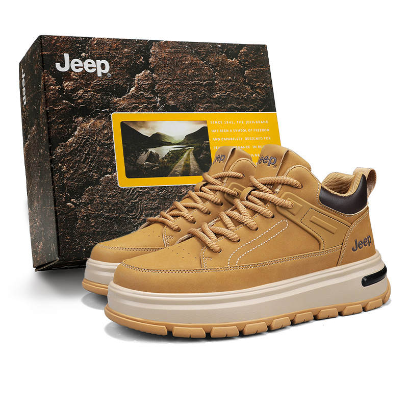 Jeep Coverage Cushioning Abrasion Resistant Lightweight High top Skateboard Shoes Men's
