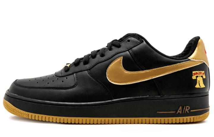 Nike Nike Air Force 1 Premium 'Black Metallic Gold'