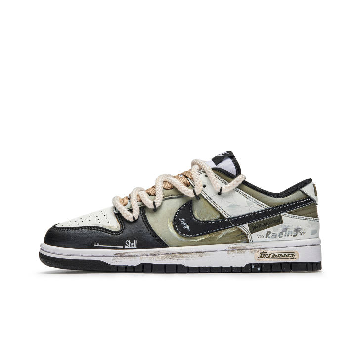 Nike Nike Dunk Radical Abrasion Resistant Abrasion Resistant Low top Skateboard Shoes Unisex White Green