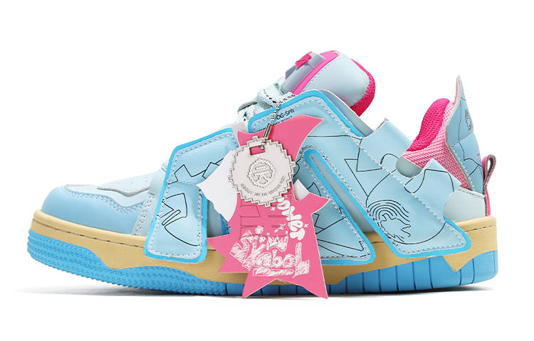 ADCDAVINCI ADCDAVINCI Ice Cream Collection ADCDAVINCI Skateboard Shoes Unisex Blue Pink