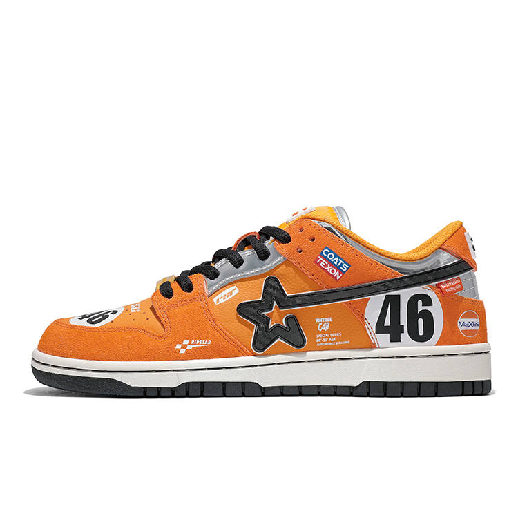 RIPSTAR Low top Skateboard Shoes Unisex Bay Orange
