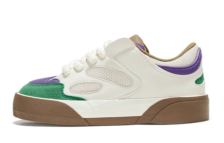 FEIYUE Low-top Skateboard Shoes Women's Ecru