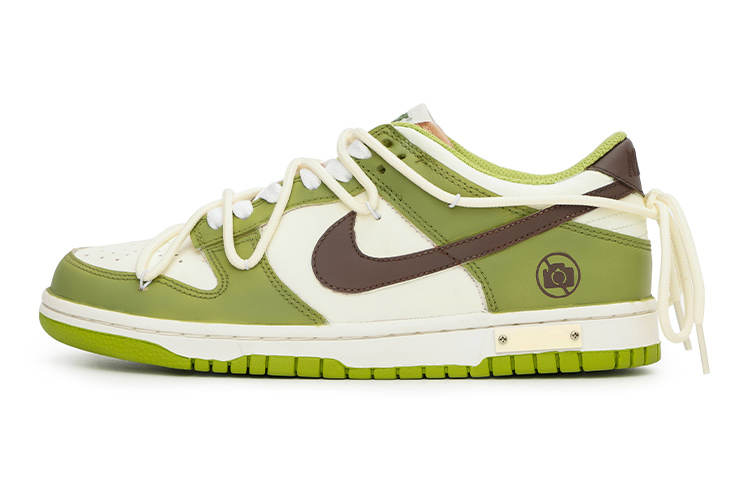 Nike Nike Dunk Low No Photography Cedar Low top Skateboard Shoes GS Green White Brown