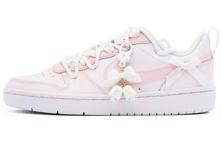 Nike Nike Court Borough Low top Skateboard Shoes GS Pink White