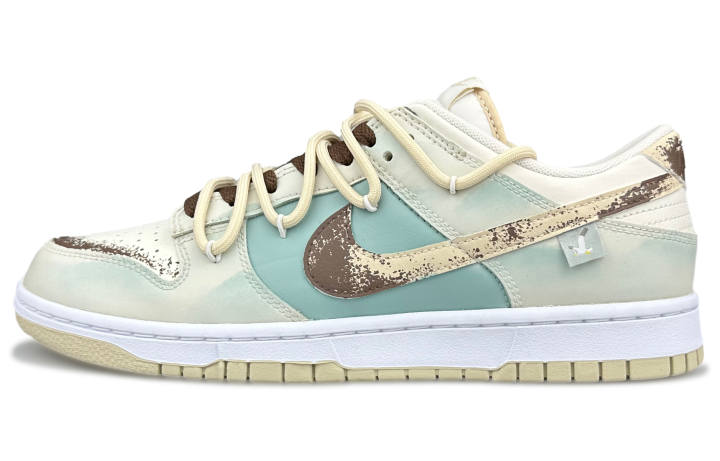 Nike Nike Dunk Skateboard Shoes Men's Low Top Beige