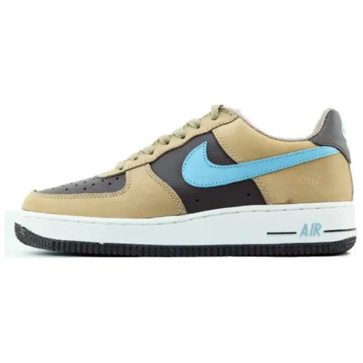 Nike Nike Air Force 1 Slip Resistant Abrasion Resistant Low top Skateboard Shoes Unisex Brown