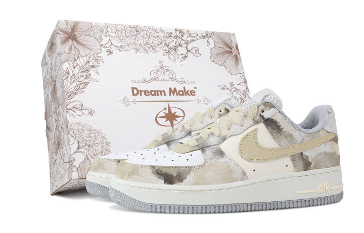 Nike Nike Air Force 1 Skateboard Shoes Women's Low Top Gray/White/Yellow