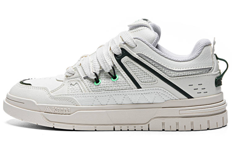 Kappa Skateboard Shoes Unisex Low Top White/Black