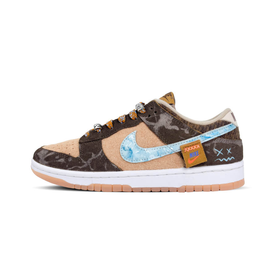 Nike Nike Dunk Slip Resistant Abrasion Resistant Low top Skateboard Shoes Men's Dark Brown