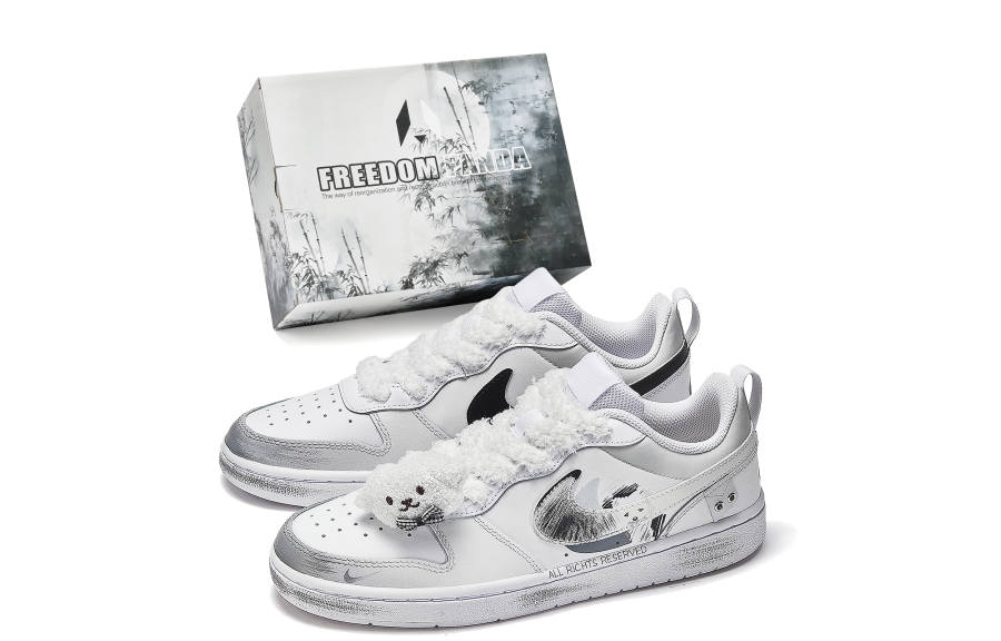 Nike Nike Court Borough Low Freedom Panda, Box, Puppy Journal Slip Resistant Quick Dry Abrasion Resistant Balance