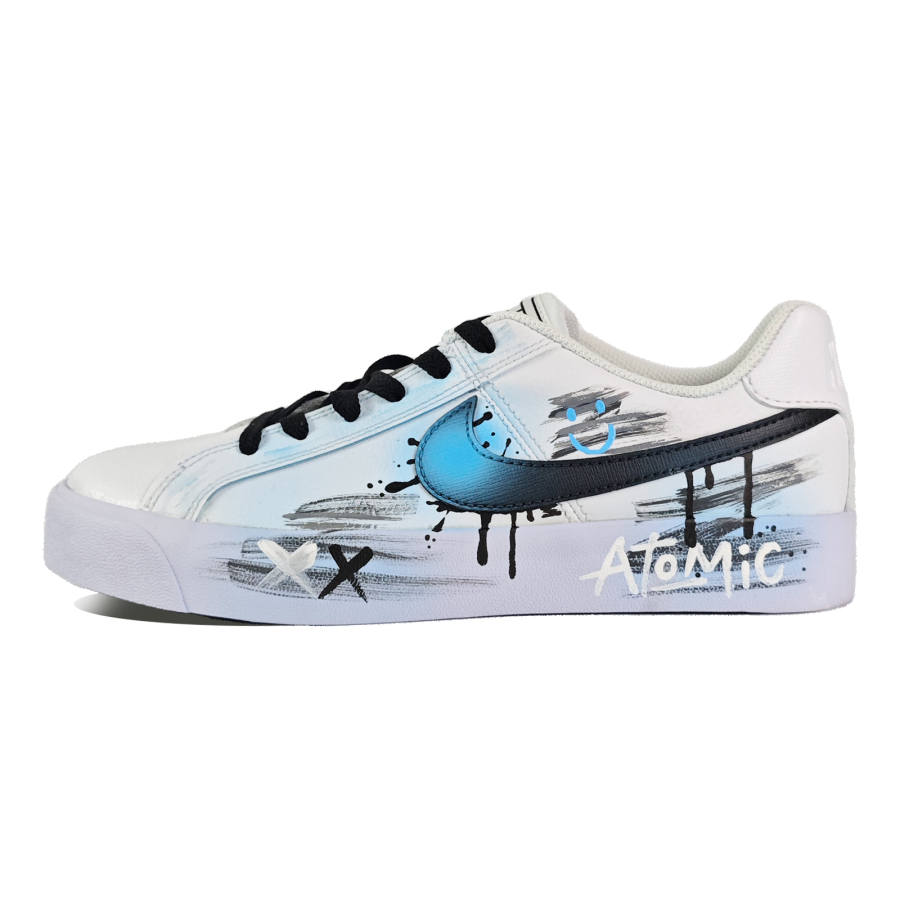 Nike Nike Court Royale AC Slip Resistant Abrasion Resistant Low top Skateboard Shoes Unisex Blue Black