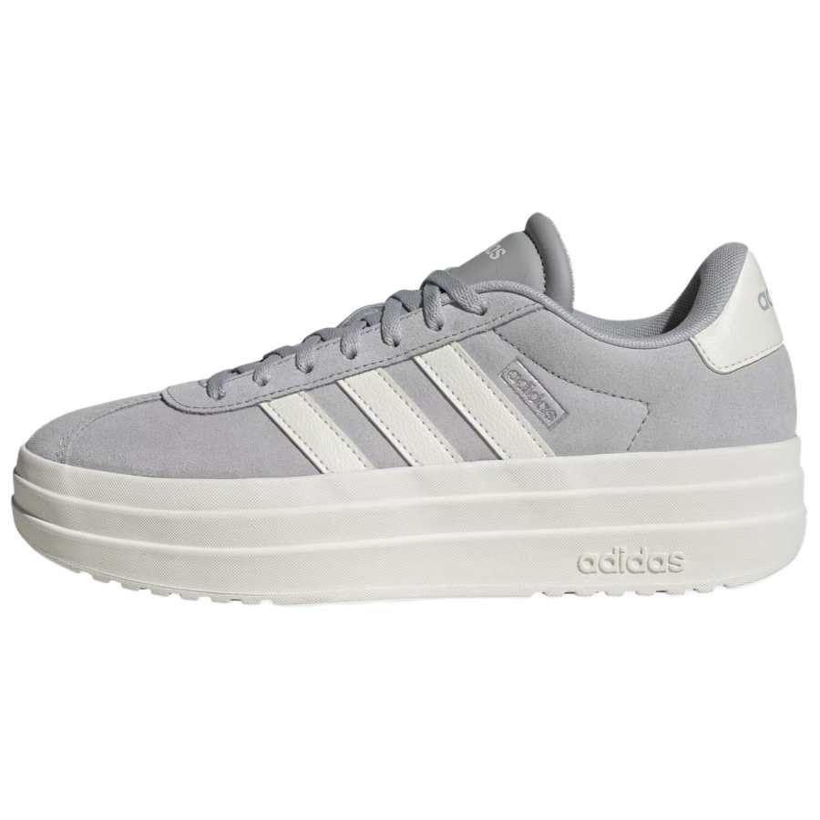 Adidas Adidas VL Court Bold Comfortable Cushioning, Wear Resistant Low top Skateboard Shoes Women's White Gray