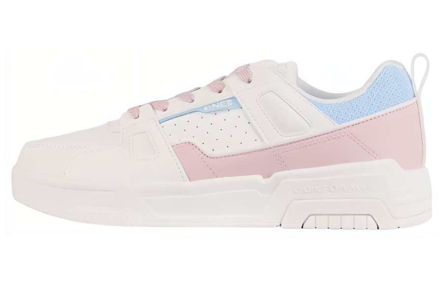 361° Wear resistant And Lightweight Low top Skateboard Shoes Women's Pink White