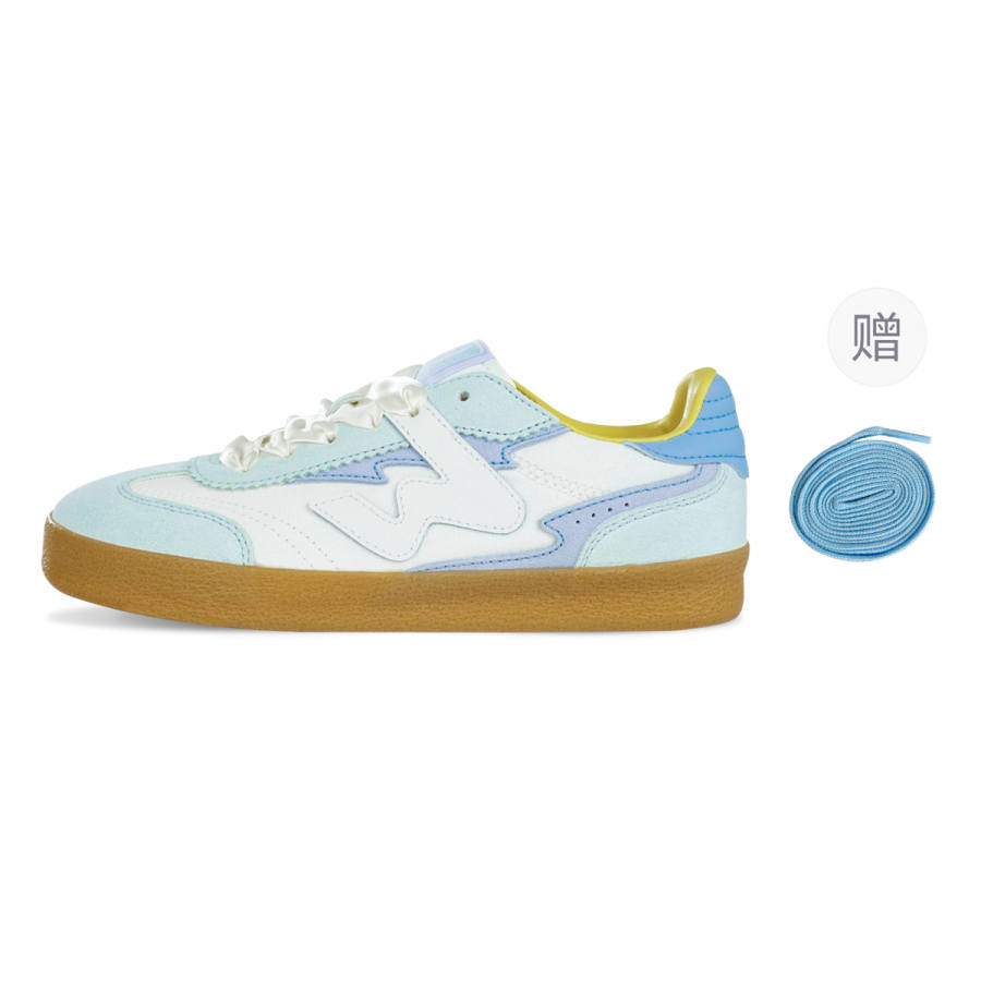 Ollieskate Fabric Abrasion Resistant Low top Skateboard Shoes Unisex Light Green