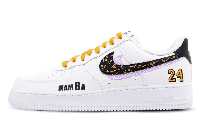 Nike Nike Air Force 1 Low Synthetic Leather Slip Resistant Abrasion Resistant Low top Skateboard Shoes Unisex White Black