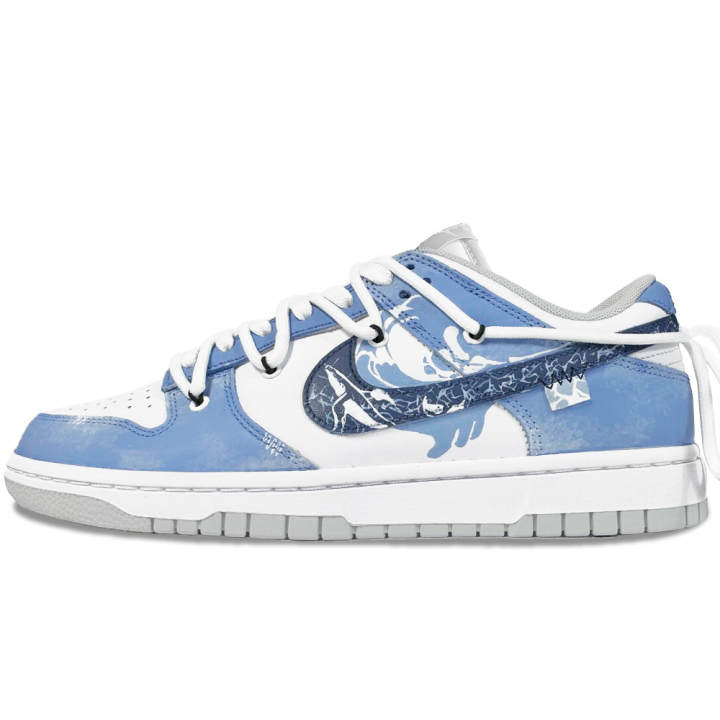 Nike Nike Skateboard Shoes Men's Low Top Blue/White