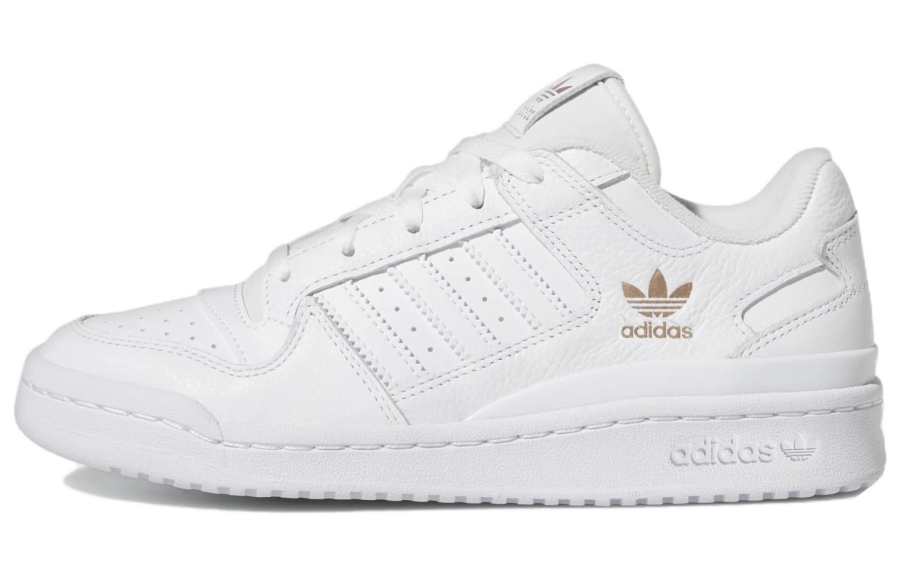 Adidas Originals FORUM Low Comfortable Abrasion Resistant Lightweight Low top Skateboard Shoes Women's White