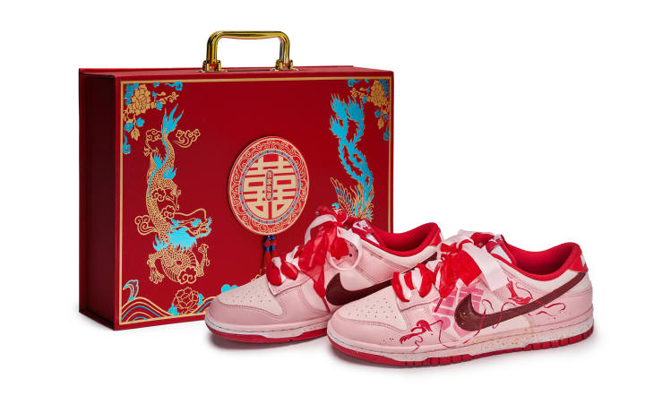 Nike Nike Dunk Abrasion Resistant Low top Skateboard Shoes Unisex Pink