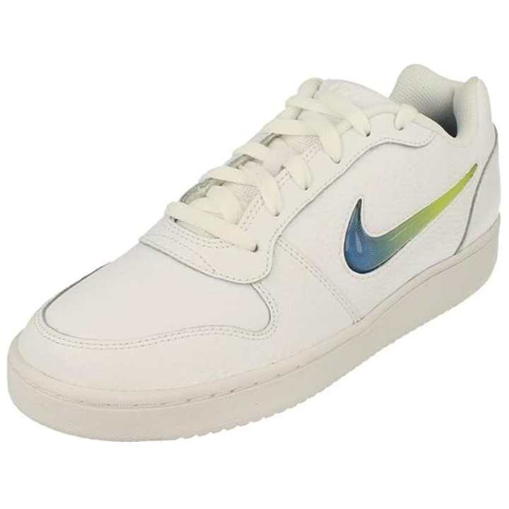 Nike Nike EBERNON Slip Resistant Abrasion Resistant Low top Skateboard Shoes Men's White