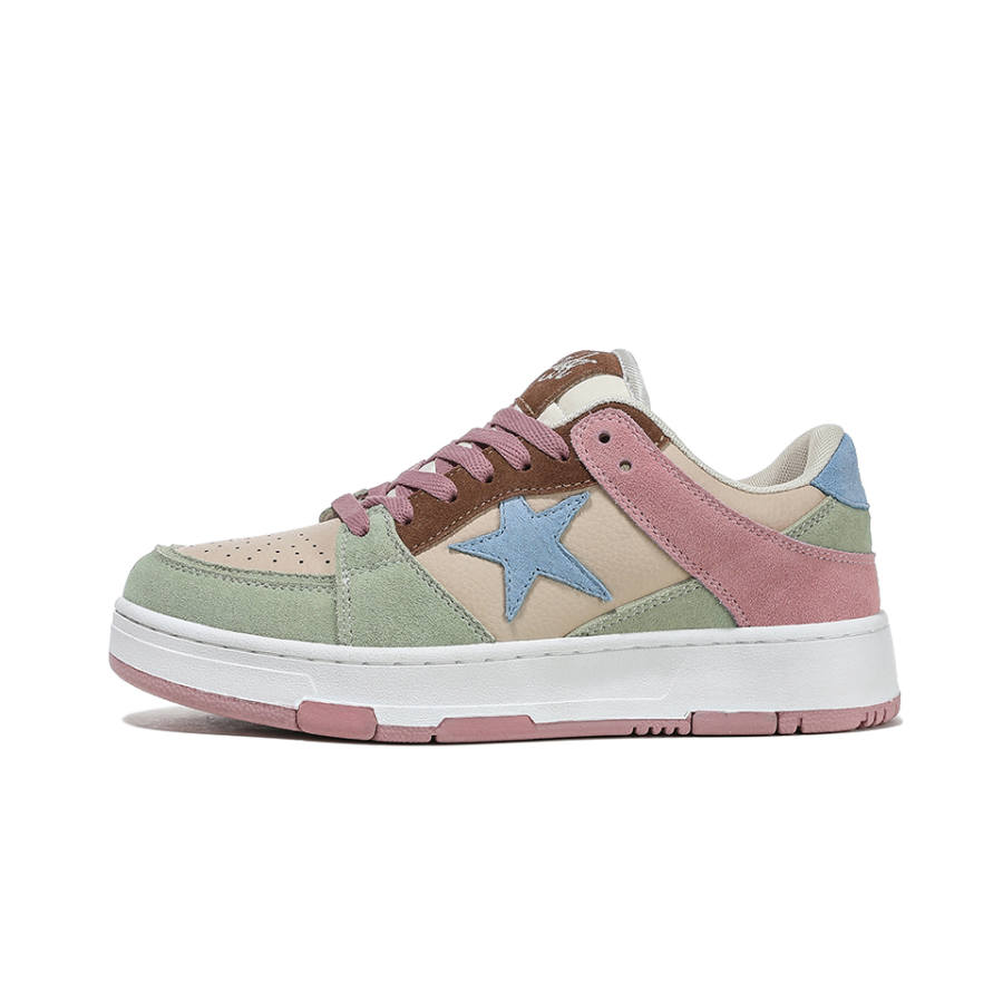 OVERLUCK Lightweight Breathable Lightweight And Breathable Low top Skateboard Shoes Women's Rainbow