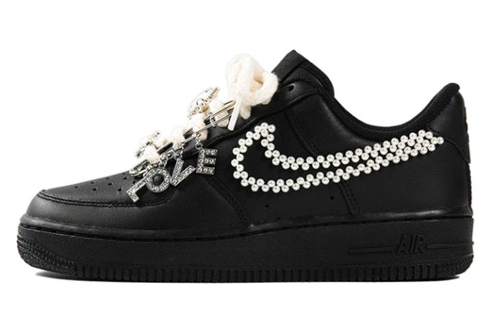 Nike Nike Air Force 1 Air Force 1 Low top Skateboard Shoes GS Black White