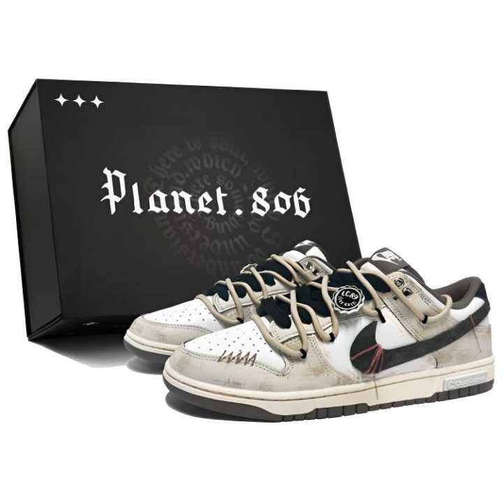 Nike Nike Dunk Abrasion Resistant Low top Skateboard Shoes Men's Brown
