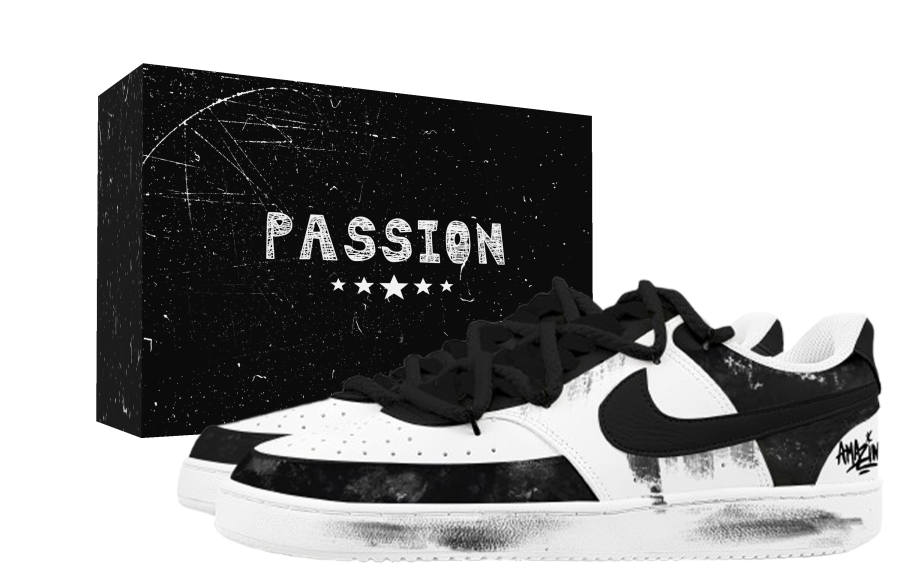 Nike Nike Court Vision 1 Chain Shadow Abrasion Resistant Abrasion Resistant Low top Skateboard Shoes Unisex
