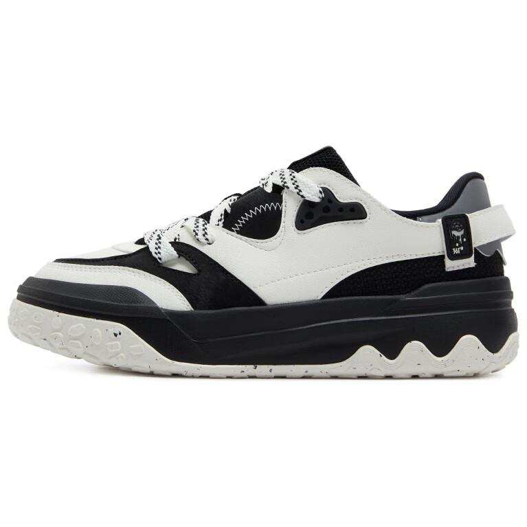 361° Shortbread Abrasion Resistant Cushioning Low top Skateboard Shoes Men's White Black