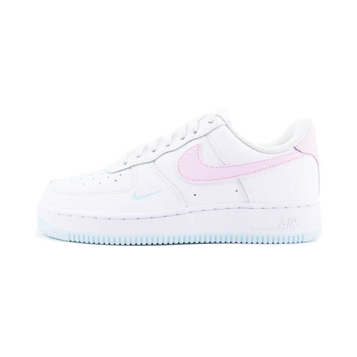 Nike Nike Air Force 1 Refreshing Slip Resistant Abrasion Resistant Low top Skateboard Shoes Women's White Pink
