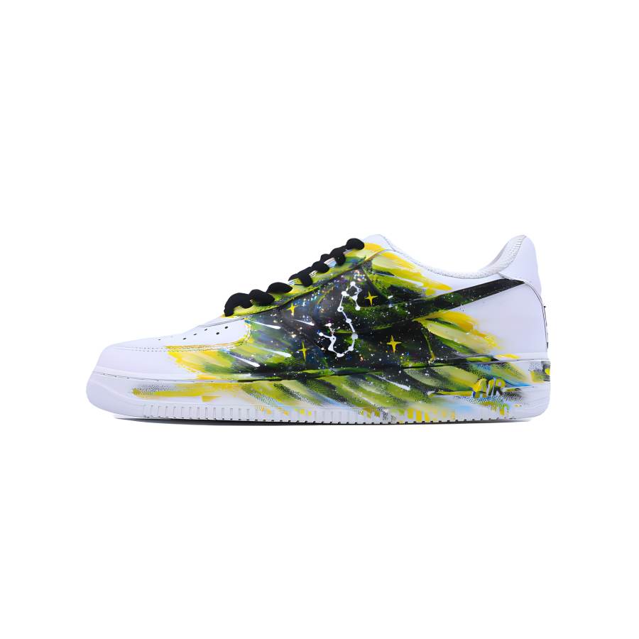 Nike Nike Air Force 1 Slip Resistant Abrasion Resistant Low top Skateboard Shoes Unisex Yellow