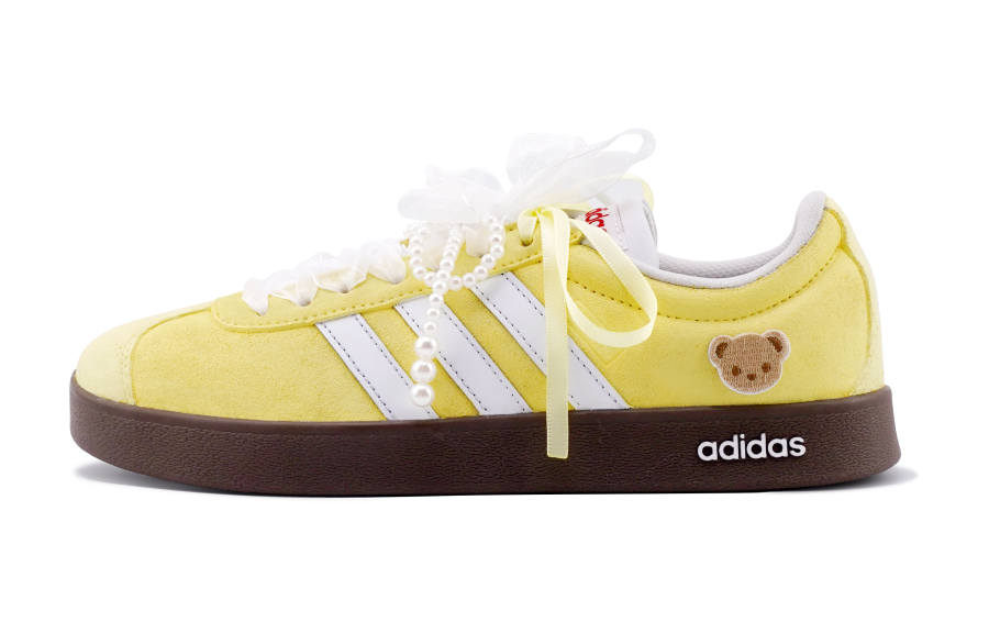 Adidas Adidas VL COURT 2.0 Lemon Dream Wander Low top Skateboard Shoes Unisex Light Yellow