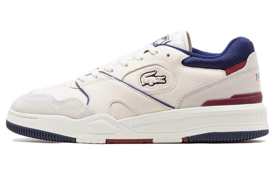 LACOSTE LACOSTE Leather Skateboard Shoes Men's Beige