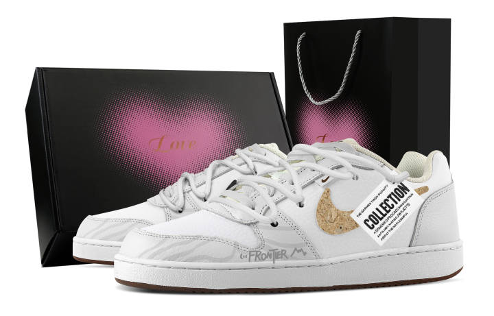 Nike Nike EBERNON Source Of The Dry Wood Heart Box Abrasion Resistant Low top Skateboard Shoes Men's