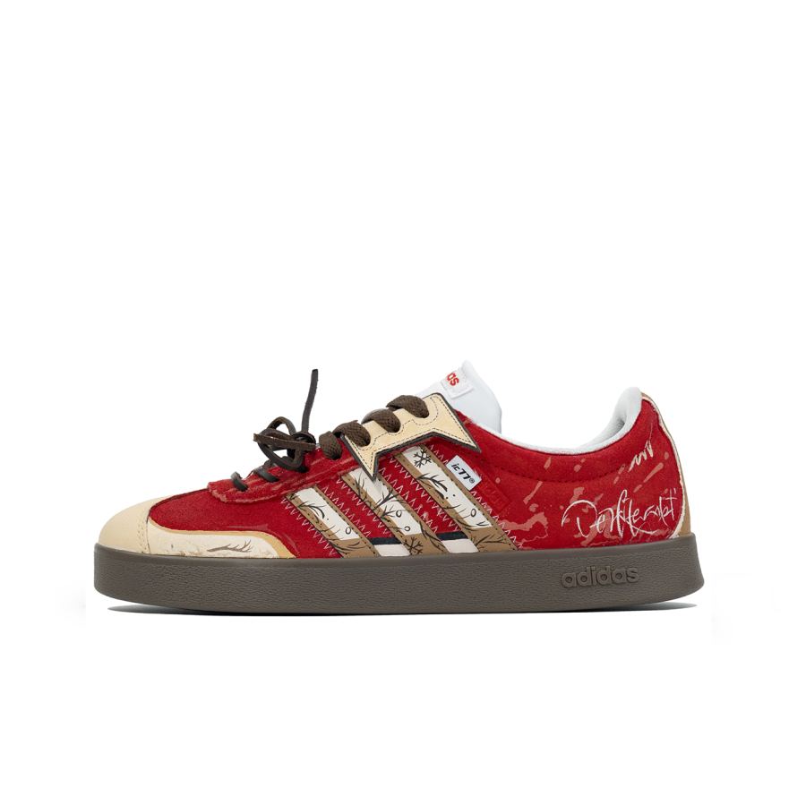 Adidas Neo VL Court 2.0 Ic77 Graffiti Letter Slip Resistant Cushioning Abrasion Resistant