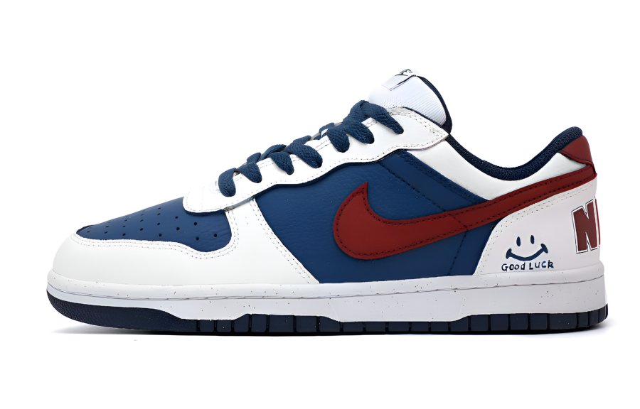 Nike Nike Big Jade Sea Crimson Glow Cushioning Abrasion Resistant Low top Skateboard Shoes Unisex White Blue