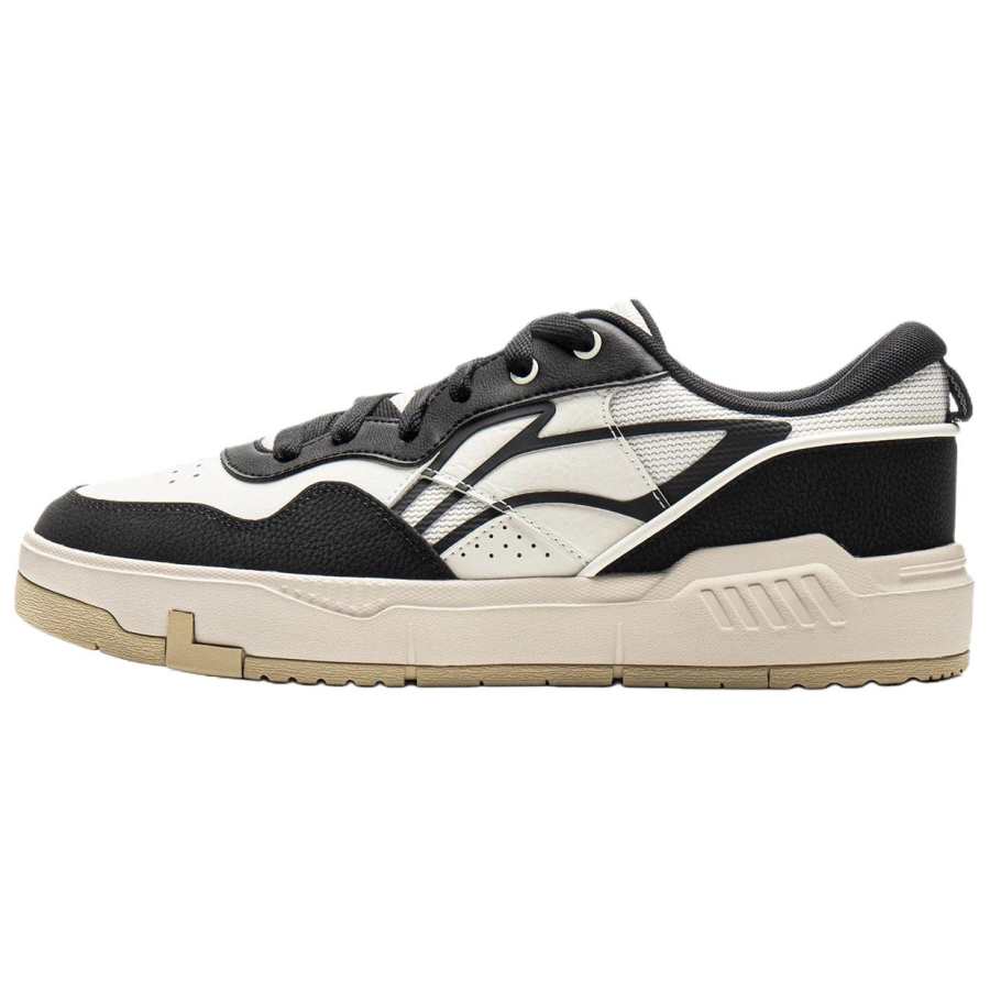 Li-Ning Li Ning Common 80s Low top Skateboard Shoes Men's Black White