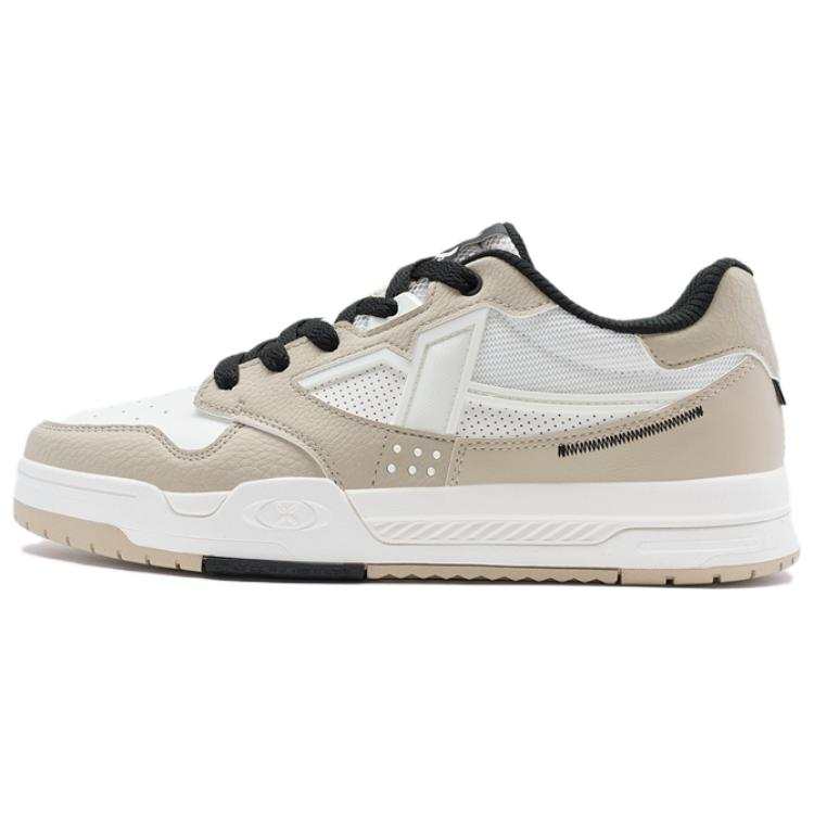 XTEP Yushuai Jie Abrasion Resistant Low top Skateboard Shoes Men's Brown White