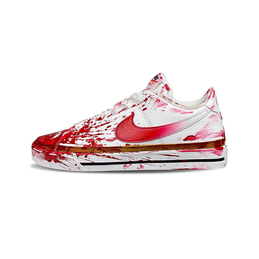 Nike Nike Court Legacy Tower Rabbit Slip Resistant Cushioning Abrasion Resistant Low top Skateboard Shoes Unisex Red White