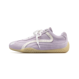 Cat&Sofa Slip Resistant Abrasion Resistant Low top Skateboard Shoes Unisex Baby Purple
