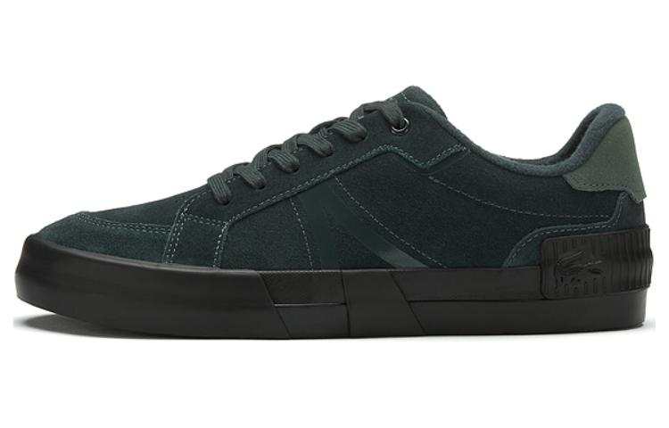 LACOSTE Leather Low top Skateboard Shoes Men's Green