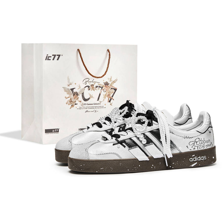 Adidas Neo VL Court 2.0 IC77 Shopping Bag, Velvet Platform Shoes Cushioning Abrasion Resistant