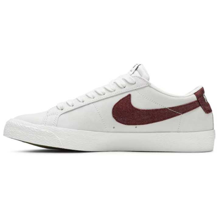 Nike Nike Blazer Cushioning Abrasion Resistant Cushioning, Wear Resistant Low top Skateboard Shoes Men's White